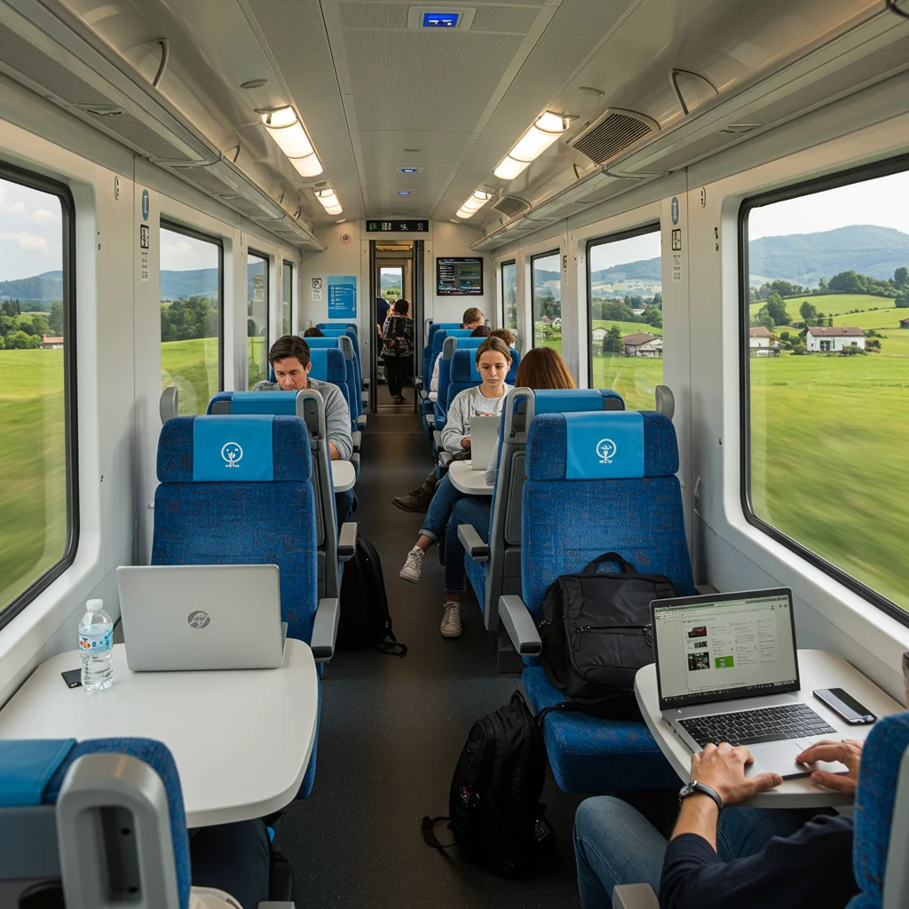 Czy w pociągu jest Wi-Fi i gniazdka elektryczne?