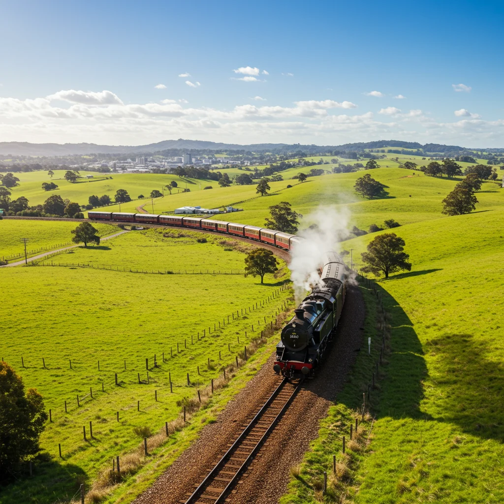 Jak wygląda trasa pociągu z Sydney do Melbourne?