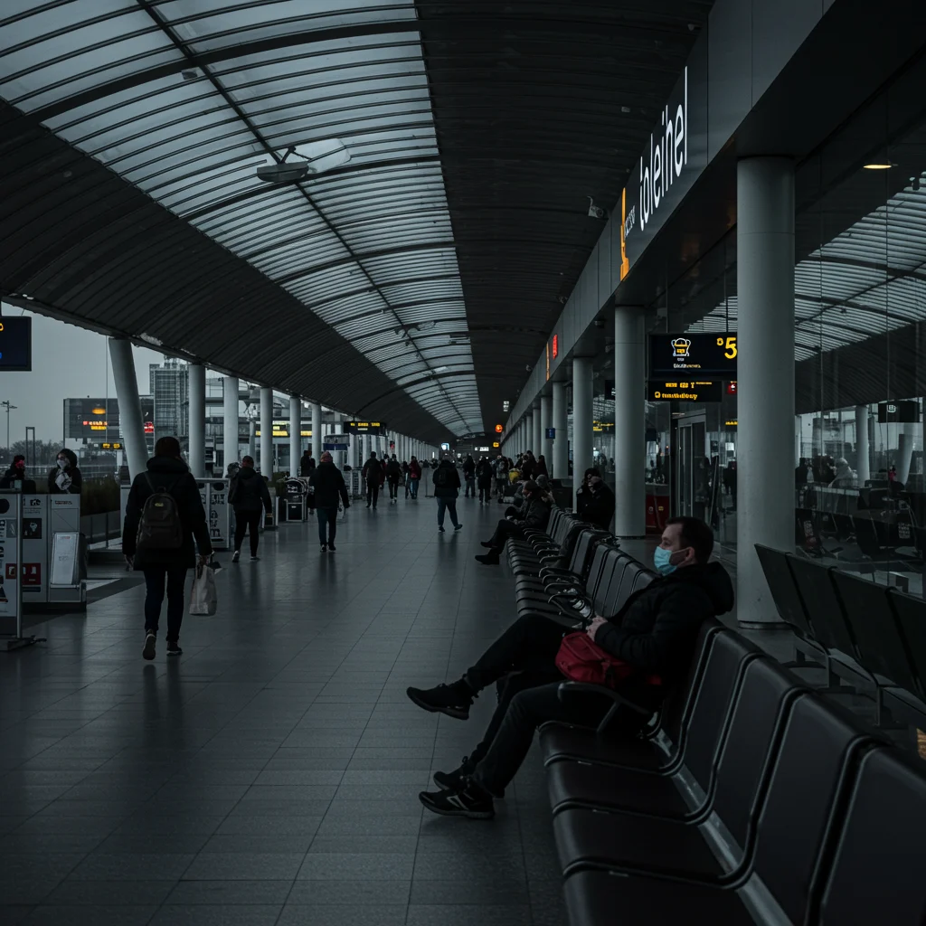 Jak wyglądał dzień na lotnisku Tegel w czasie kryzysu?