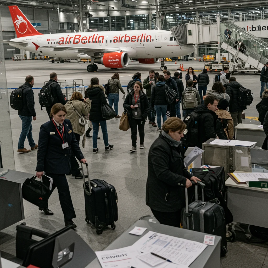 Jakie były główne problemy AirBerlin przed upadkiem?