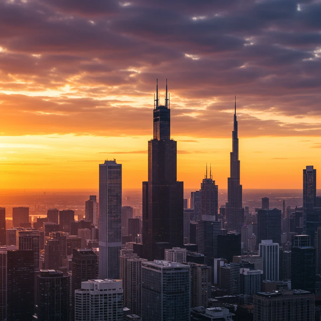 Porównanie Willis Tower z innymi wieżowcami świata