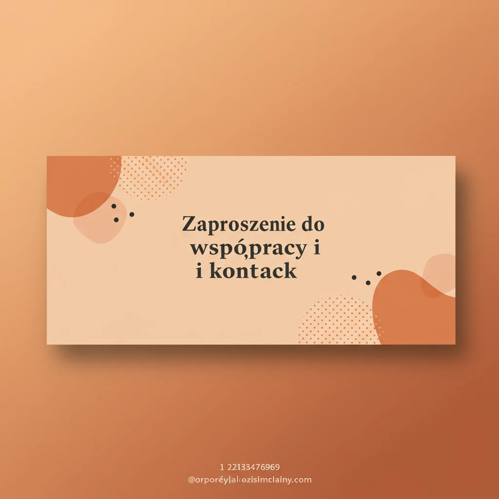 Zaproszenie do współpracy i kontakt