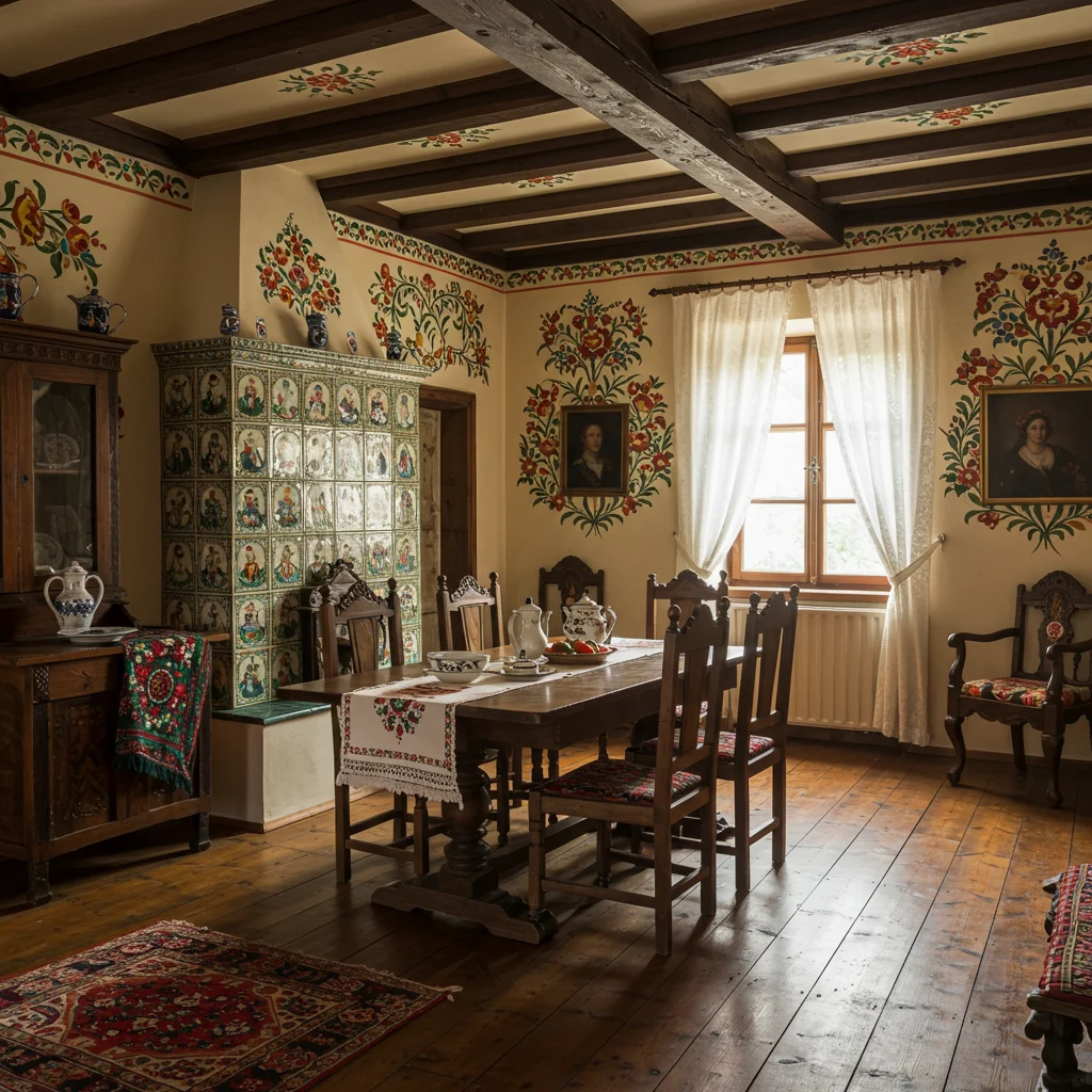 Zwiedzanie domu Any: Tradycyjna architektura i dekoracje